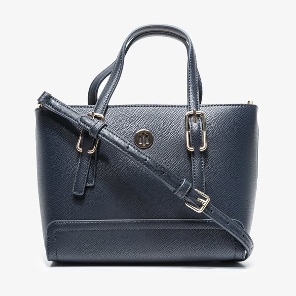 Damska torebka TOMMY HILFIGER TOREBKA HONEY SMALL TOTE aw0aw08805cjm kolor granatowy
