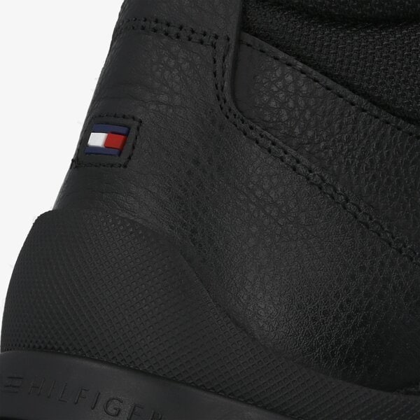 Męskie buty outdoor (trekkingowe) TOMMY HILFIGER ANDY 3CW CORPORATE OUTDOOR BOOT fm0fm03057bds kolor czarny