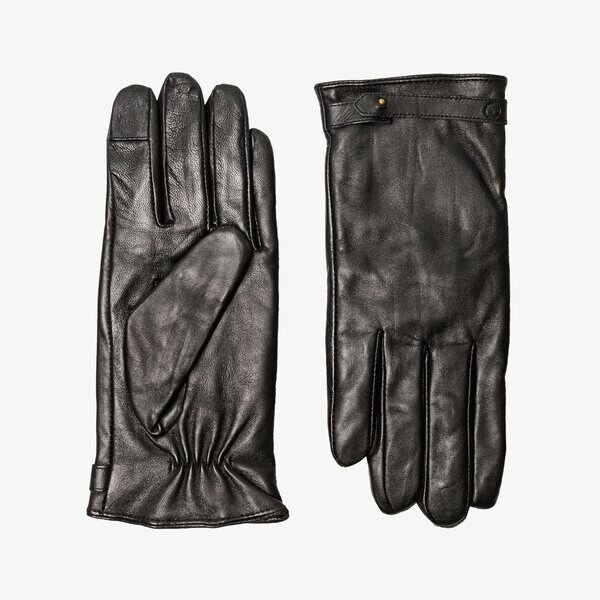 Damski szalik / rękawiczki TIMBERLAND RĘKAWICZKI ZIMOWE LEATHER GLOVE tb0a1egd0011 kolor czarny