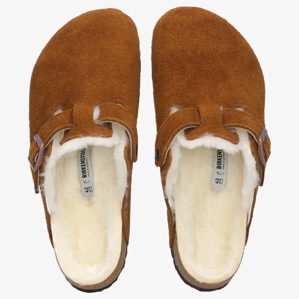 Męskie klapki BIRKENSTOCK BOSTON VL/FELL 1001140 kolor brązowy