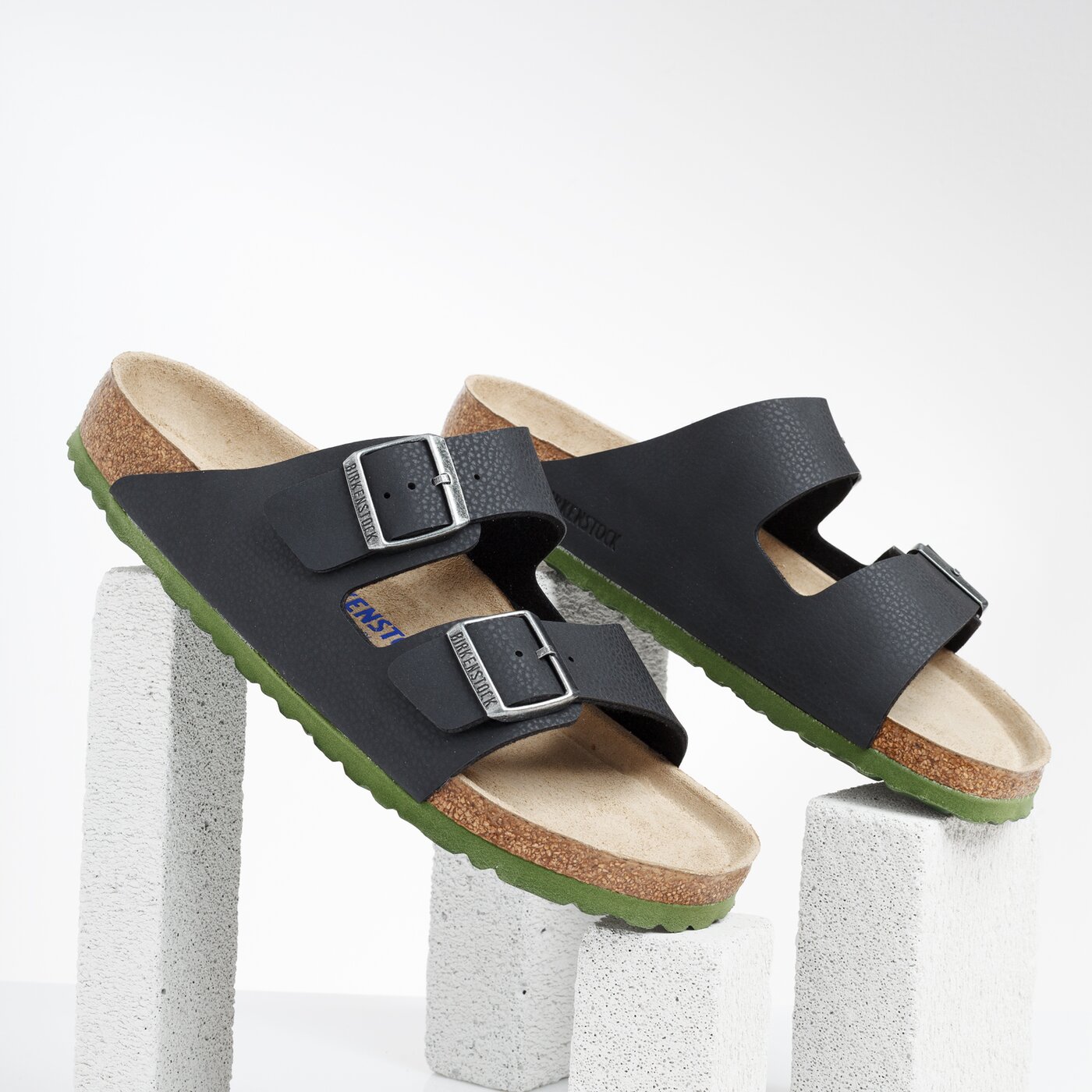 Męskie klapki BIRKENSTOCK ARIZONA SFB 1005714 kolor szary