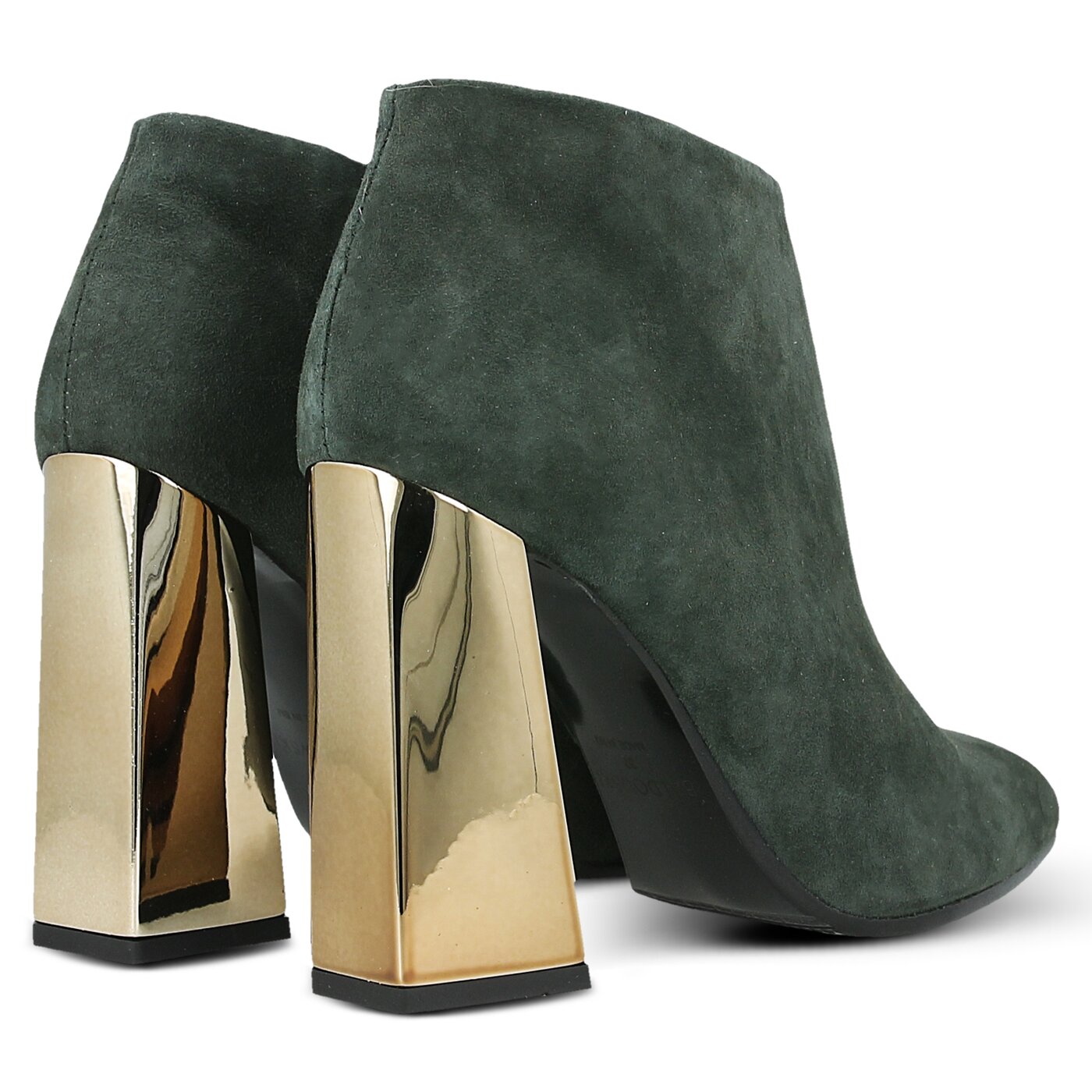 Damskie buty za kostkę BALDOWSKI BOTEK NA SŁUPKU D021644048009 d021644048009 kolor zielony