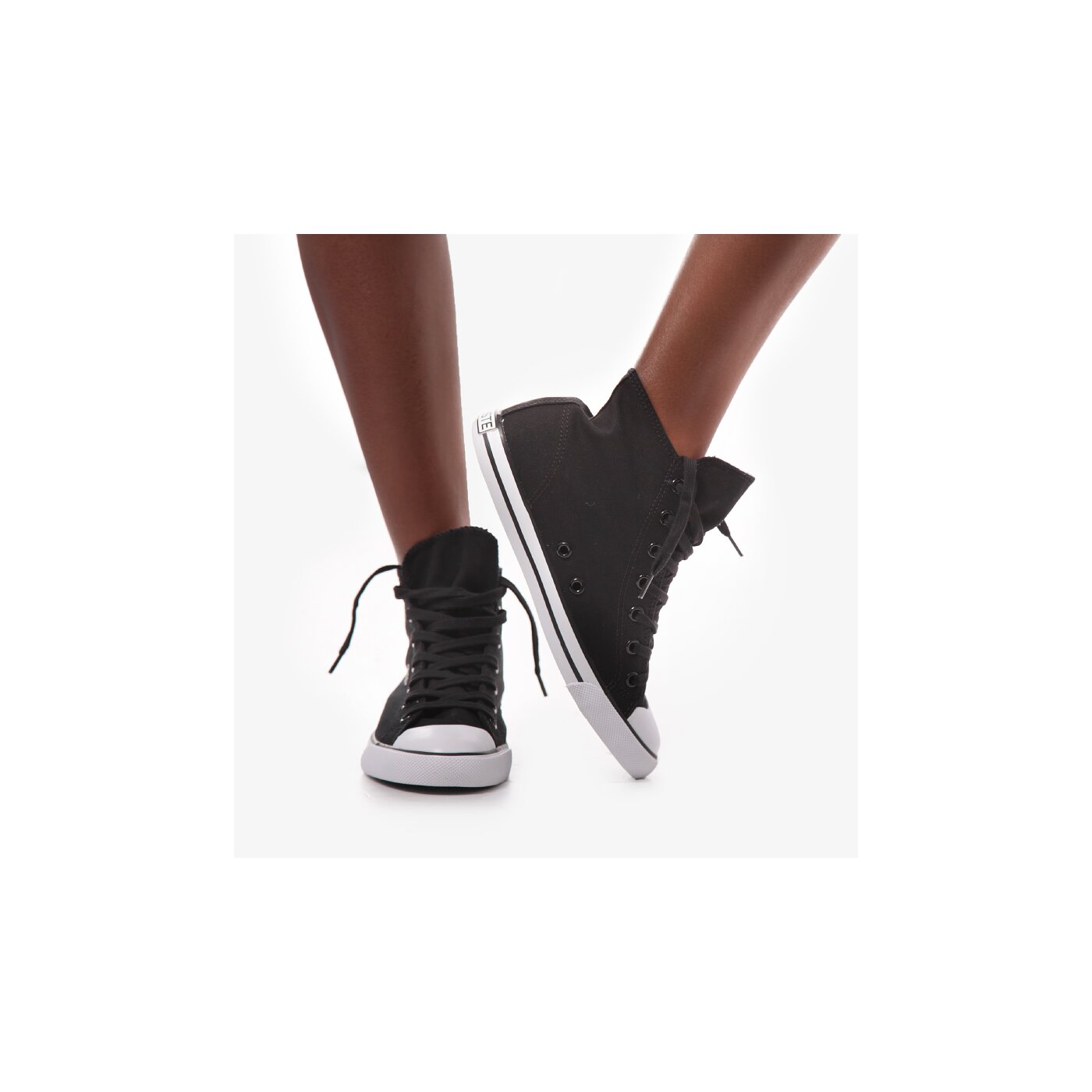 Damskie trampki LACOSTE L27 MID LCR2  729spw104102h kolor czarny