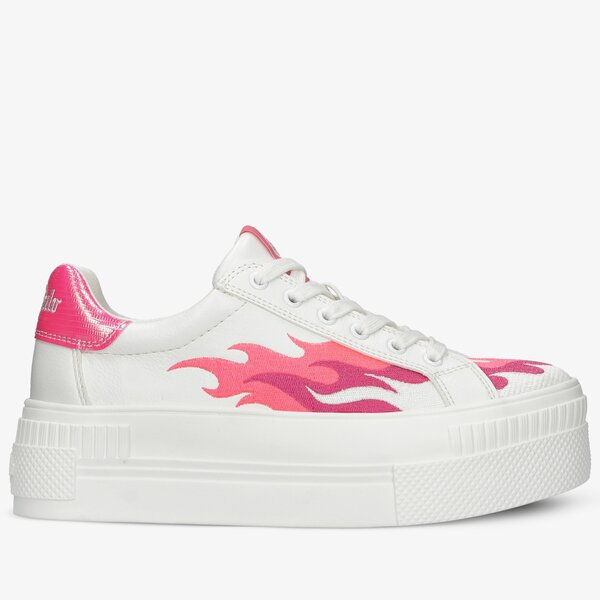 Damskie sneakersy (buty) BUFFALO PAIRED FLAMES 1630479 kolor biały