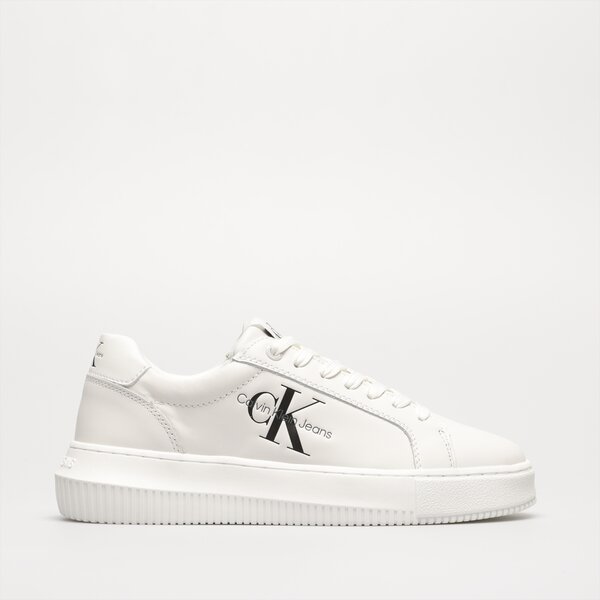 Damskie sneakersy (buty) CALVIN KLEIN CHUNKY CUPSOLE LACEUP MON LTH WN yw0yw00823ybr kolor biały