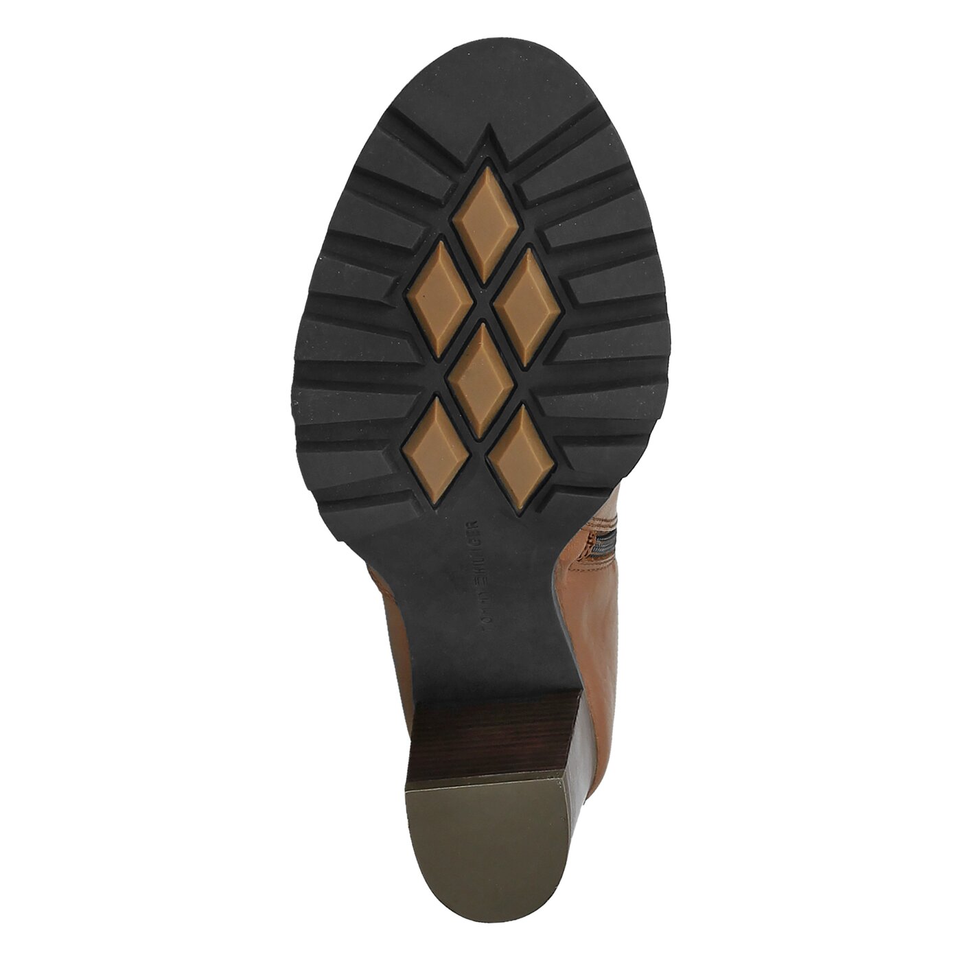 Damskie botki / sztyblety TOMMY HILFIGER ISABELLA 16A fw0fw01845906 kolor brązowy