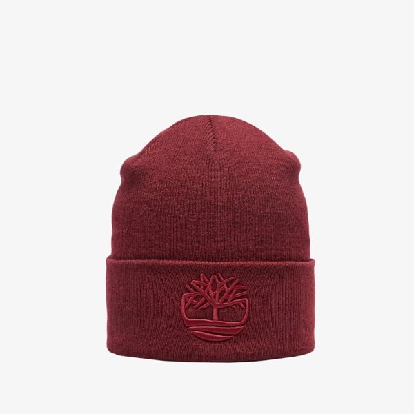 Damska czapka zimowa TIMBERLAND CZAPKA 3D EMBROIDERY BEANIE tb0a65hp6481 kolor bordowy