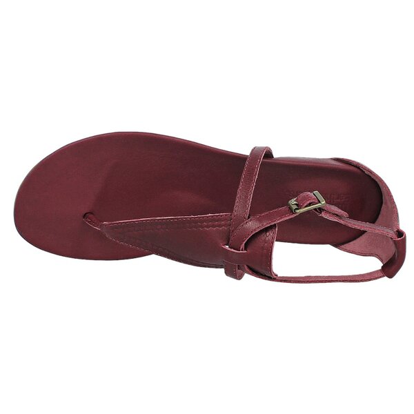 Damskie sandały TIMBERLAND EK HARBORVIEW THONG ANKLE STRAP 8810a kolor bordowy