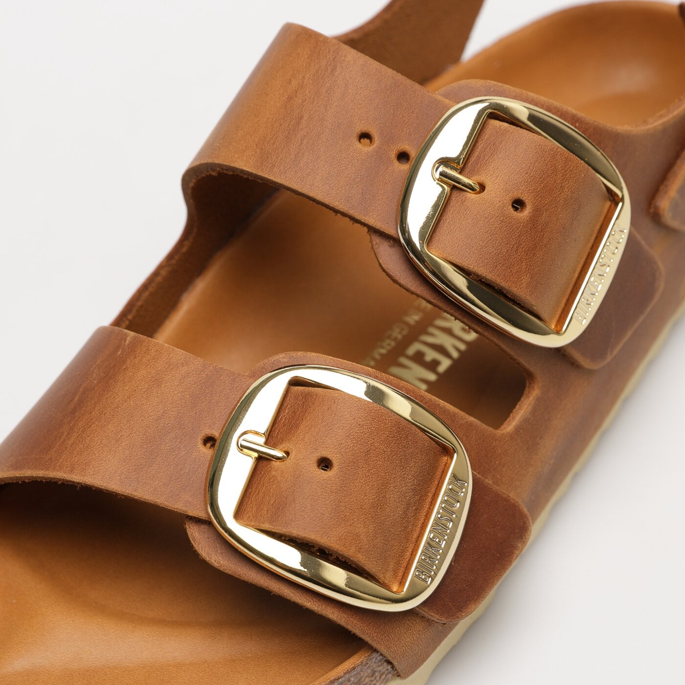 Damskie sandały BIRKENSTOCK MILANO BIG BUCKLE 1024067 kolor brązowy