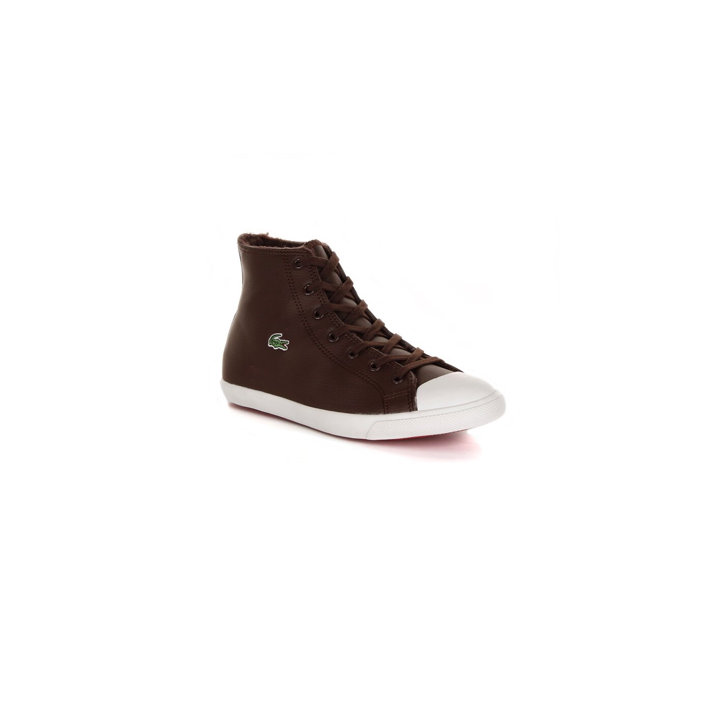 Dziecięce trampki LACOSTE L27 MID CI  724spj32301w7 kolor brązowy