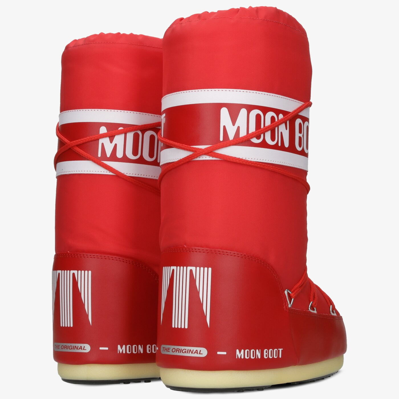 Damskie śniegowce MOON BOOT NYLON 14004400003 kolor czerwony