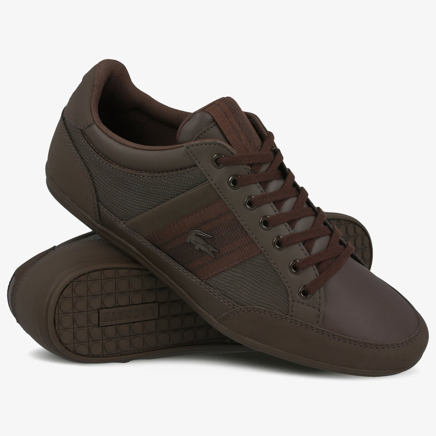 Męskie sneakersy (buty) LACOSTE CHAYMON 419 1 CMA 738cma0001db2 kolor brązowy