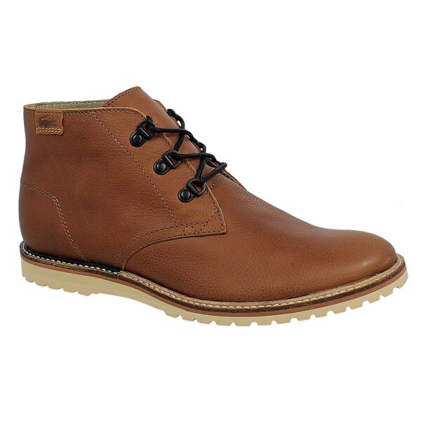 Męskie buty za kostkę LACOSTE SHERBROOKE OUTDOOR HI  728srm0062b23 kolor brązowy