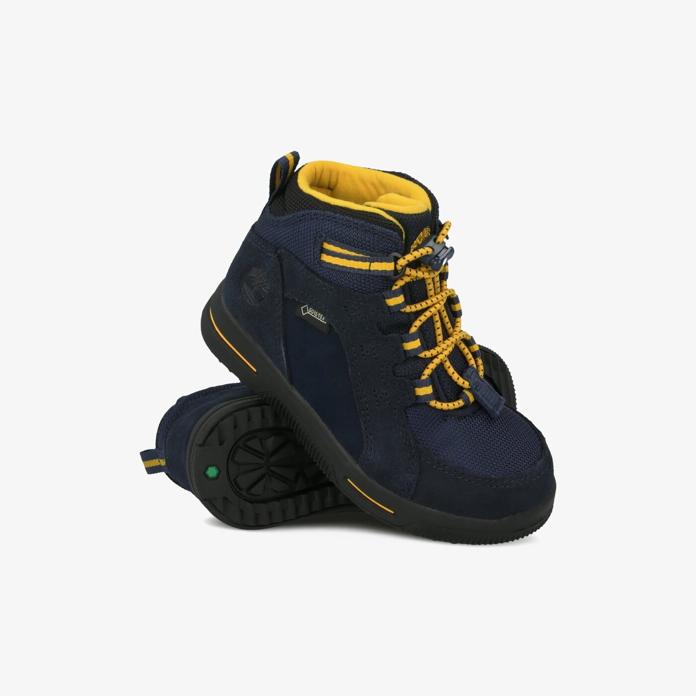 Dziecięce buty outdoor / trekkingowe TIMBERLAND CITY STOMP BUNGEE MID GTX tb0a22nq0191 kolor granatowy