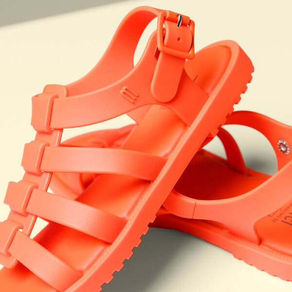Dziecięce sandały / klapki MELISSA MEL FLOX INF 3173506716 kolor czerwony