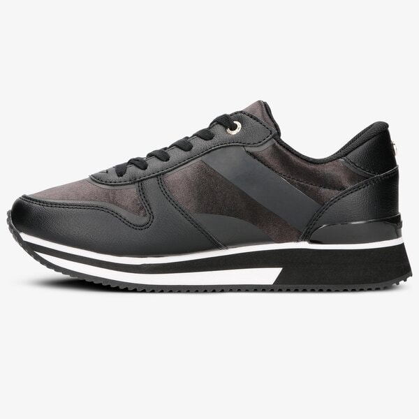 Damskie sneakersy (buty) TOMMY HILFIGER MIXED ACTIVE CITY SNEAKER fw0fw04177990 kolor czarny