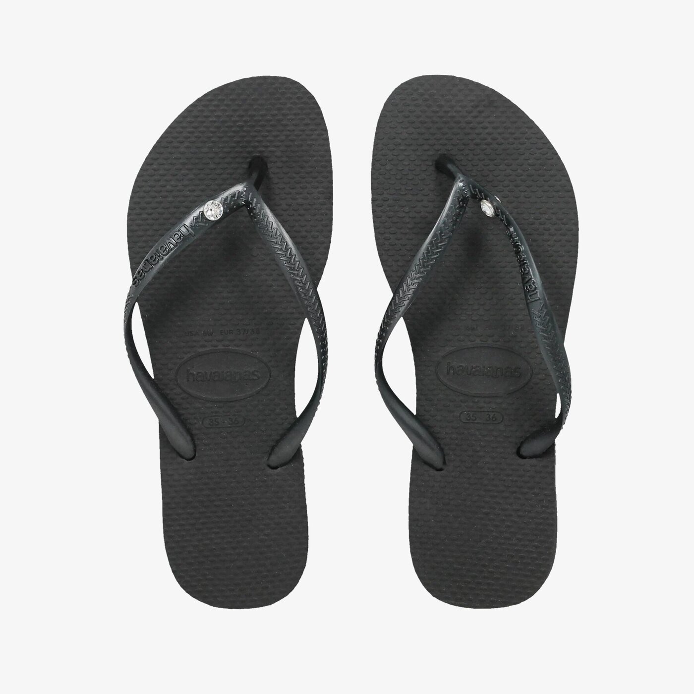Damskie klapki HAVAIANAS HAV. SLIM CRYSTAL GLAMOUR SW  41195170090 kolor czarny