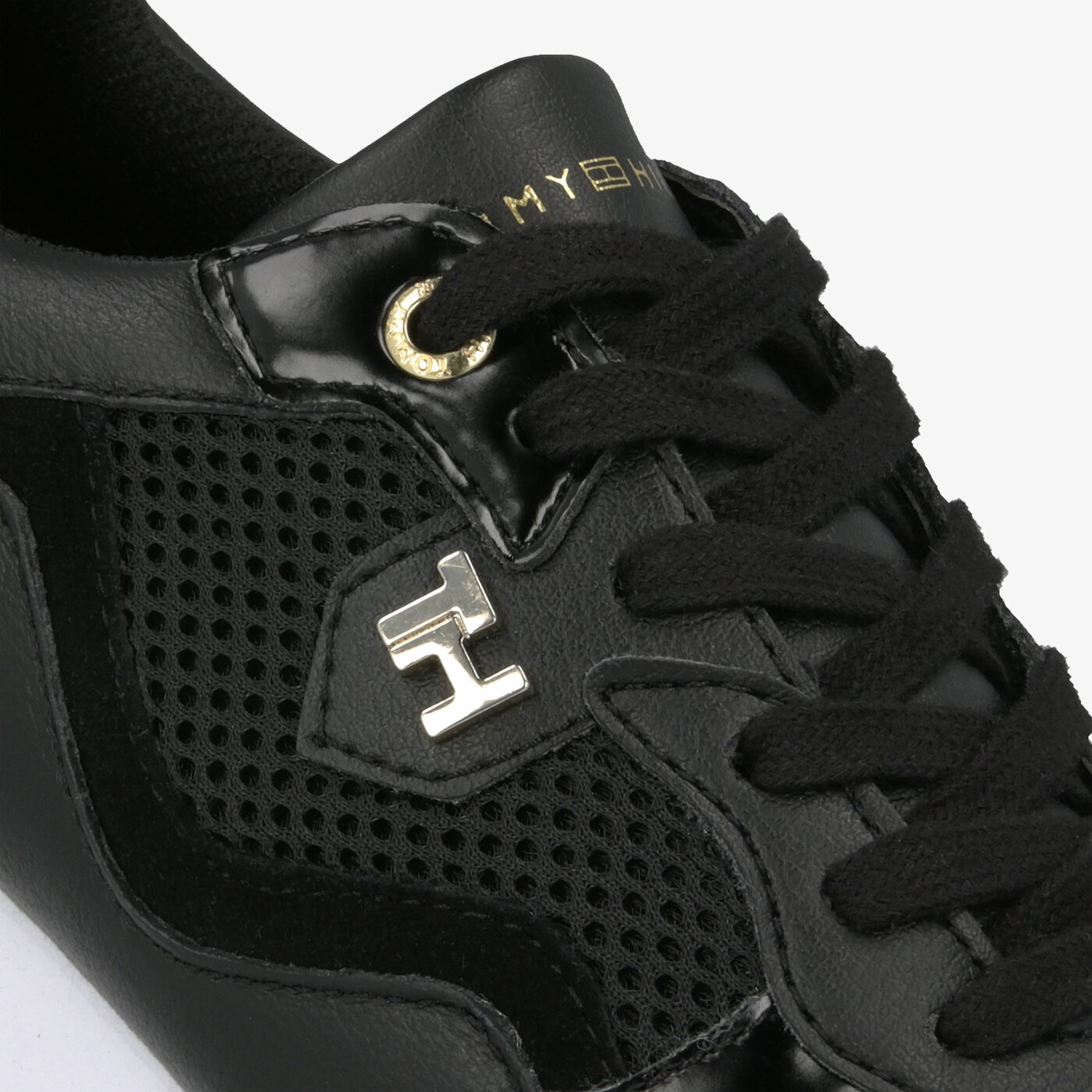 Damskie sneakersy (buty) TOMMY HILFIGER TOMMY DRESS CITY SNEAKER fw0fw04604bds kolor czarny