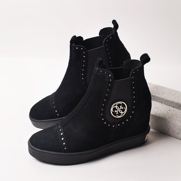 Damskie buty za kostkę GUESS FREDDIE flfrd3sue12black kolor czarny