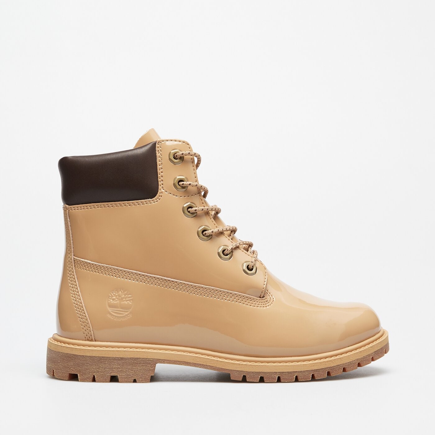 Damskie buty za kostkę TIMBERLAND PREMIUM 6 INCH LACE UP WP BOOT tb0a43f8en01 kolor beżowy