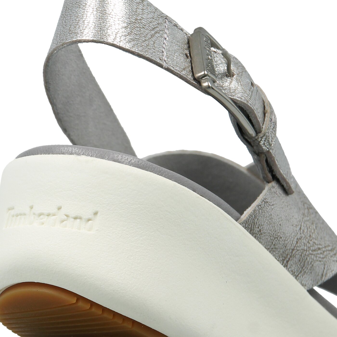 Damskie sandały TIMBERLAND LOS ANGELES WIND SLINGBAC ca1pfm kolor srebrny