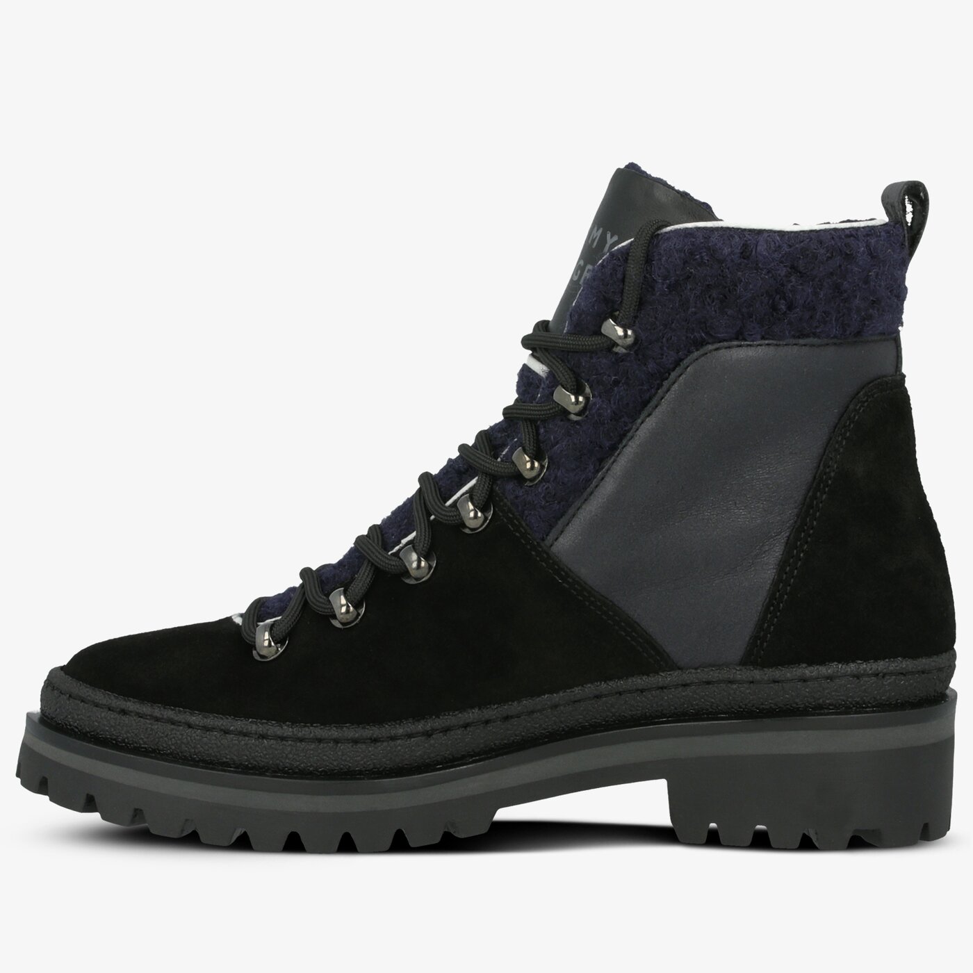 Damskie botki / sztyblety TOMMY HILFIGER COSY OUTDOOR BOOTIE fw0fw04349990 kolor czarny