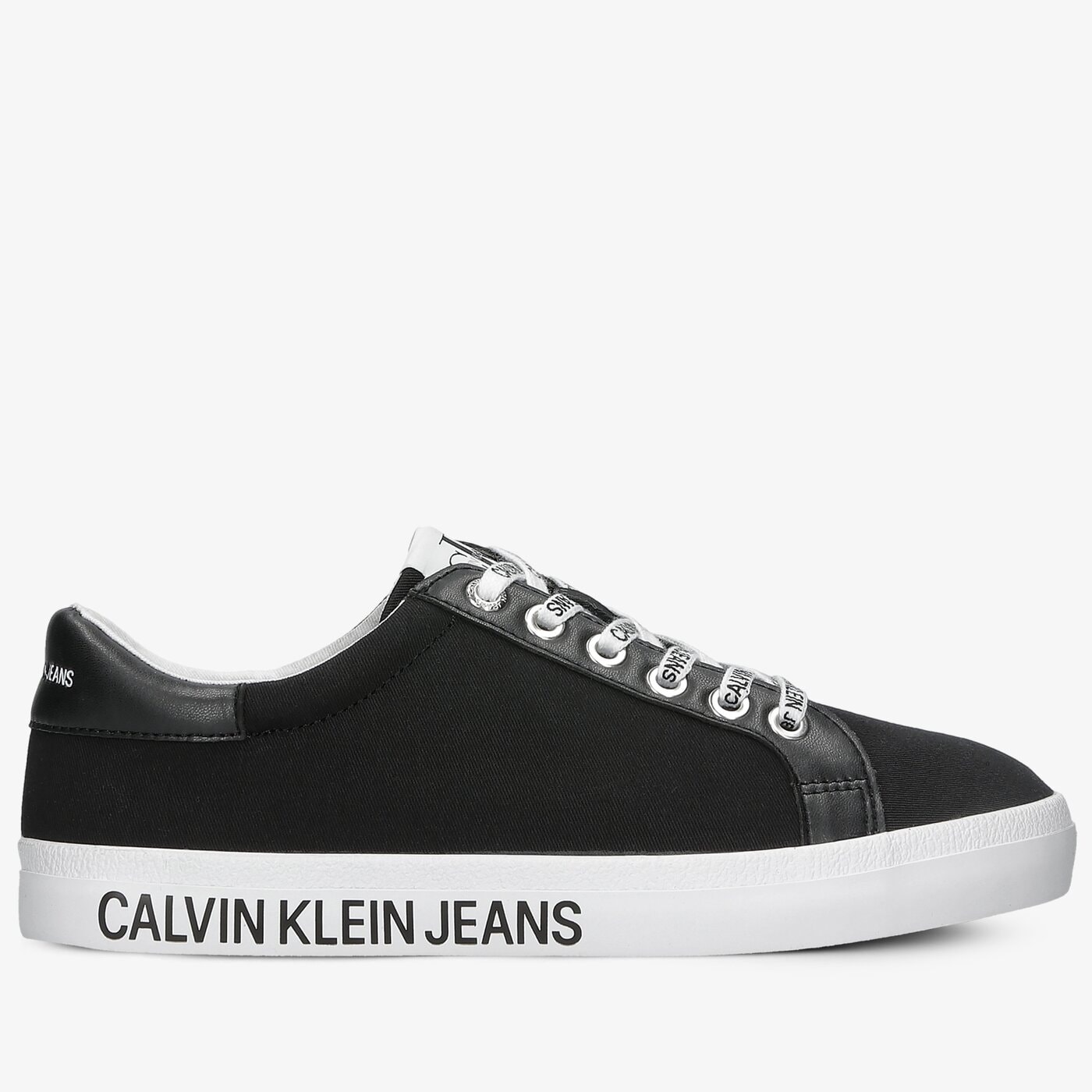 Damskie trampki CALVIN KLEIN LOW PROFILE SNEAKER LACEUP yw0yw00057bds kolor czarny