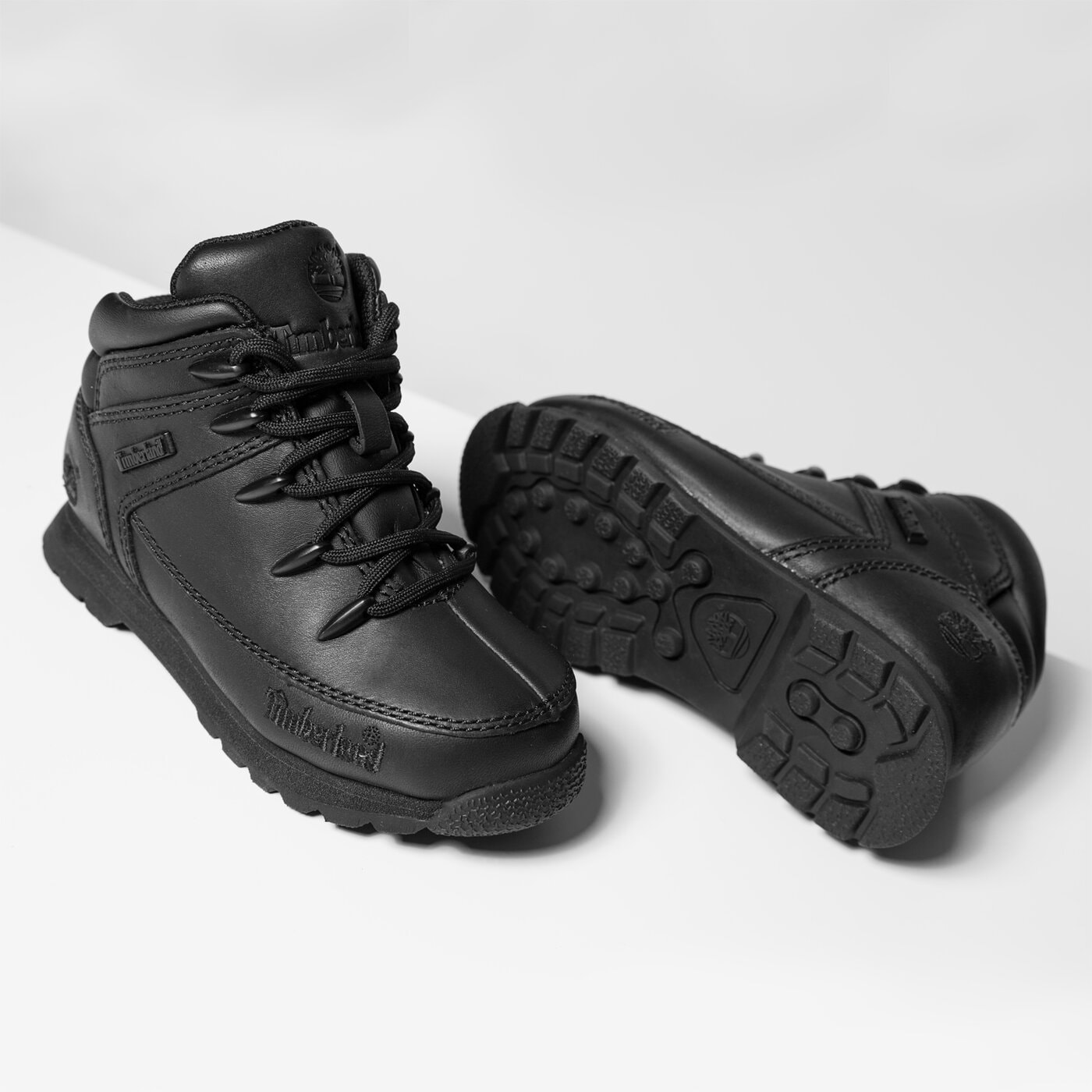 Dziecięce buty outdoor / trekkingowe TIMBERLAND EURO SPRINT  a13hs kolor czarny