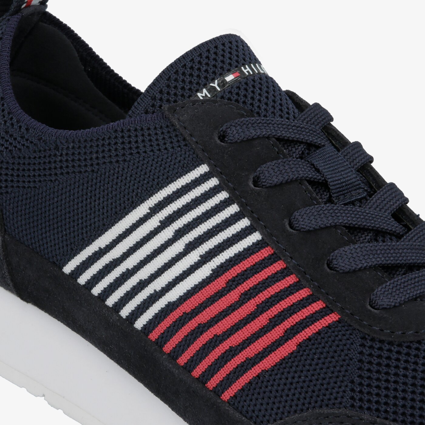 Męskie sneakersy (buty) TOMMY HILFIGER LEEDS 8C KNIT fm0fm02401403 kolor granatowy