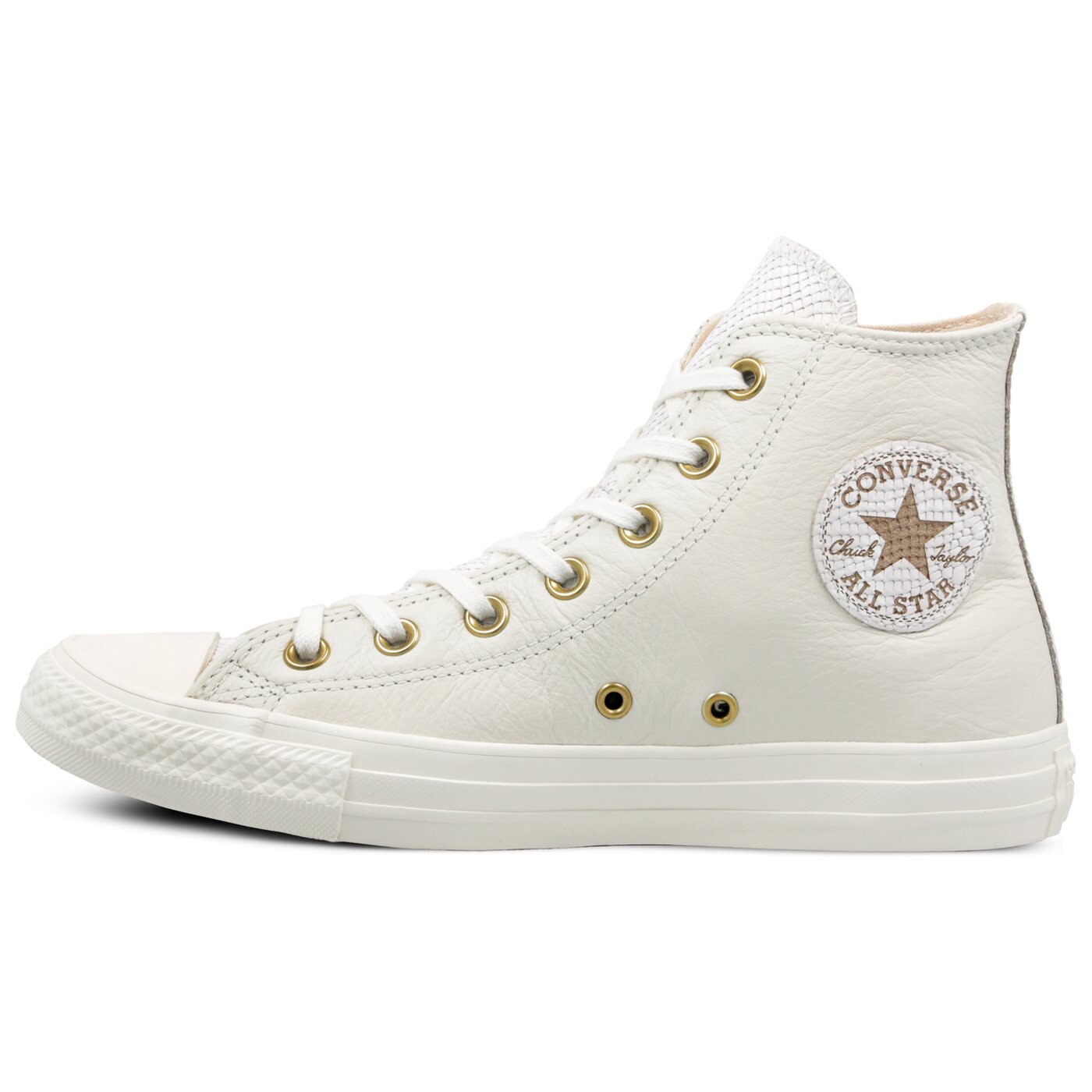 Damskie trampki CONVERSE CHUCK TAYLOR ALL STAR LEATHER + GATOR c561698 kolor biały