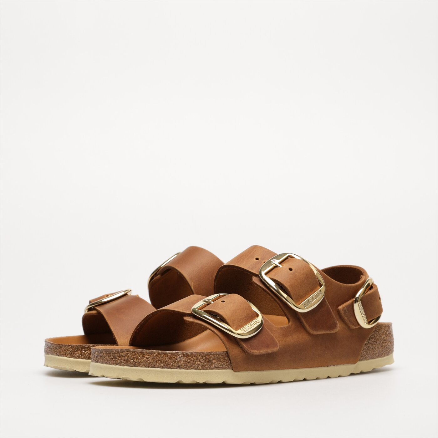 Damskie sandały BIRKENSTOCK MILANO BIG BUCKLE 1024067 kolor brązowy