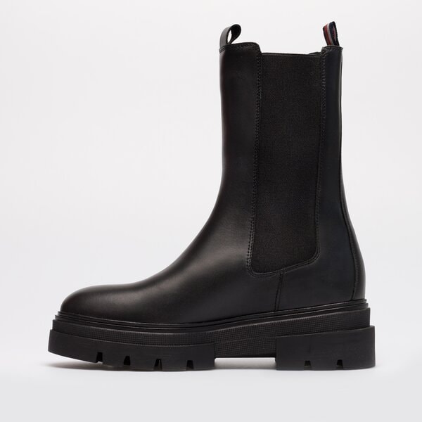 Damskie botki / sztyblety TOMMY HILFIGER MONOCHROMATIC CHELSEA BOOT fw0fw06730bds kolor czarny