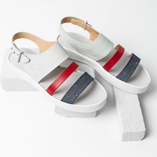 Damskie sandały LACOSTE PIRLE 118 1 735caw004715c kolor biały
