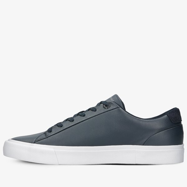 Męskie trampki TOMMY HILFIGER CORPORATE LEATHER SNEAKER fm0fm03397dw5 kolor granatowy