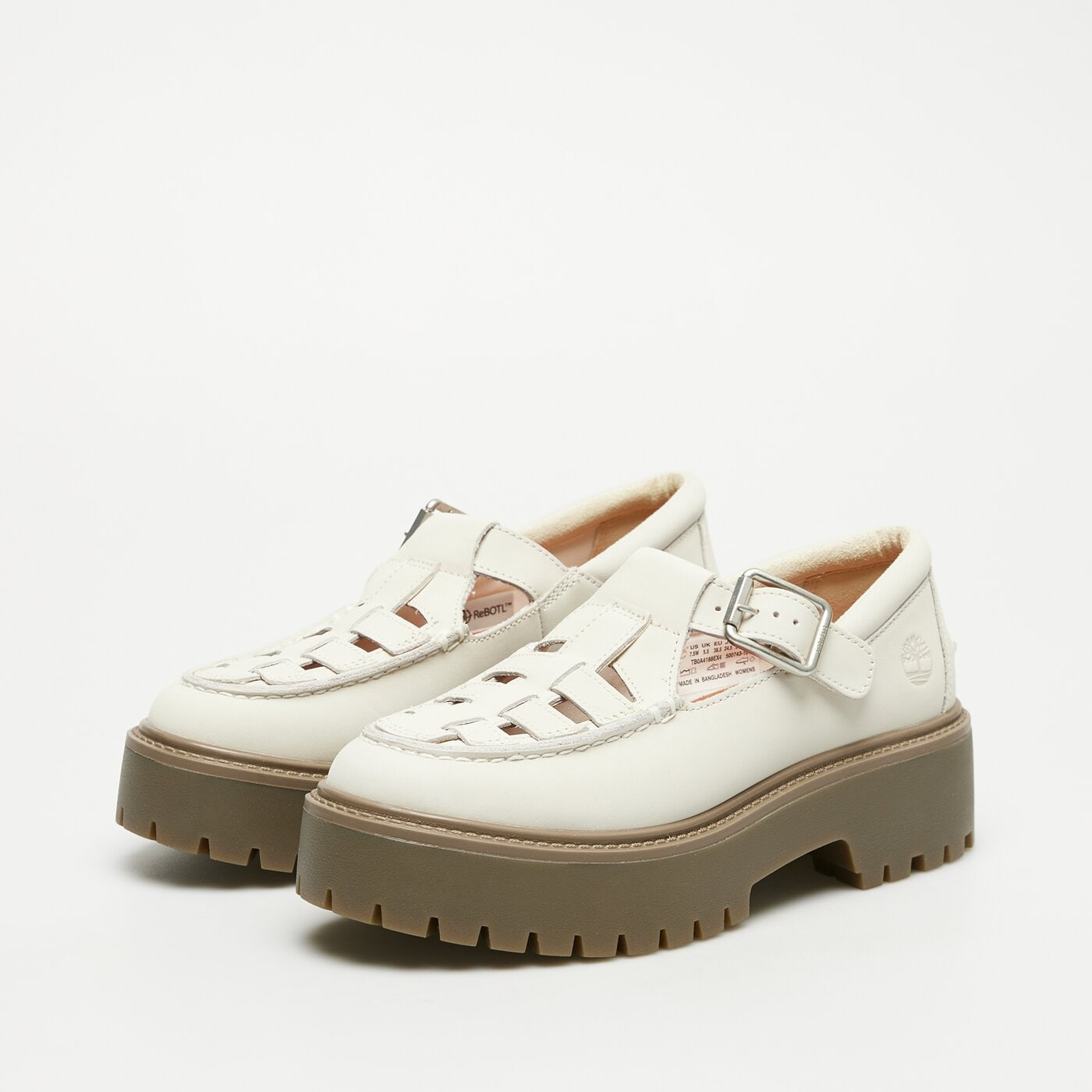 Damskie półbuty TIMBERLAND STONE STREET BUCKLE SHOE tb0a4188ex41 kolor beżowy