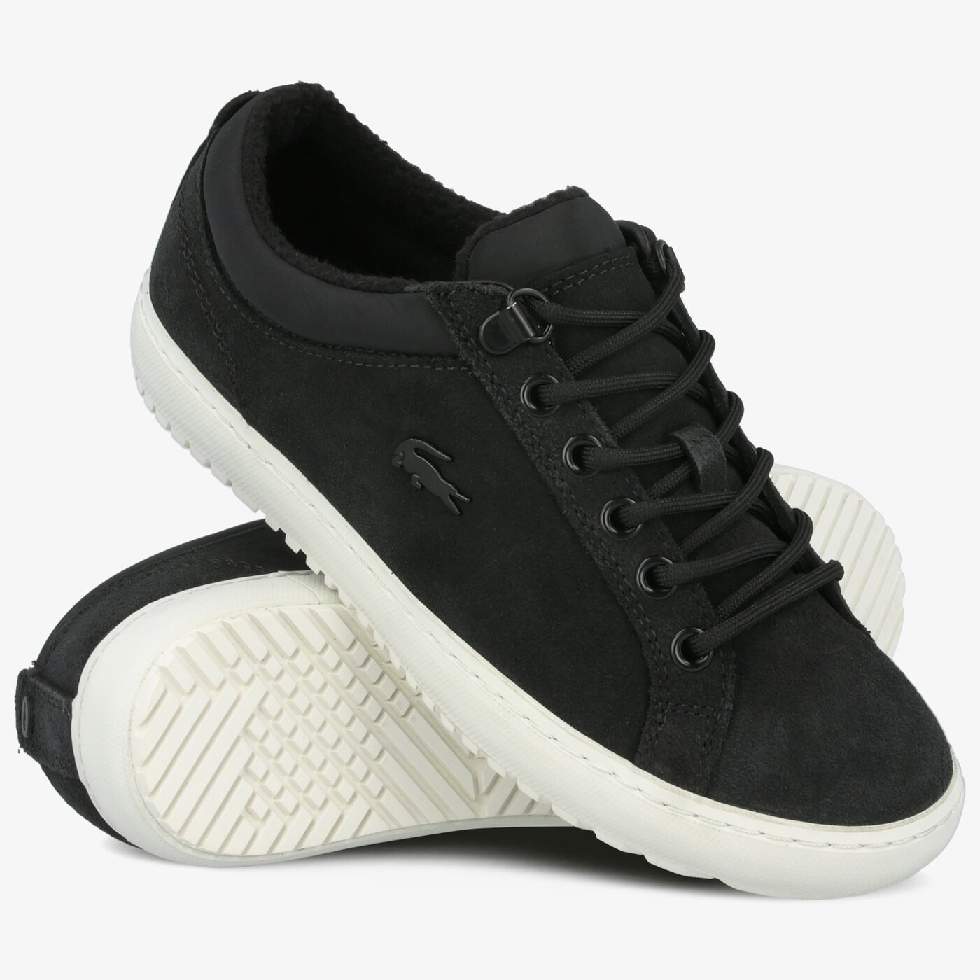 Damskie sneakersy (buty) LACOSTE STRAIGHTSET INSULATE 3191CFA 738cfa0008454 kolor czarny