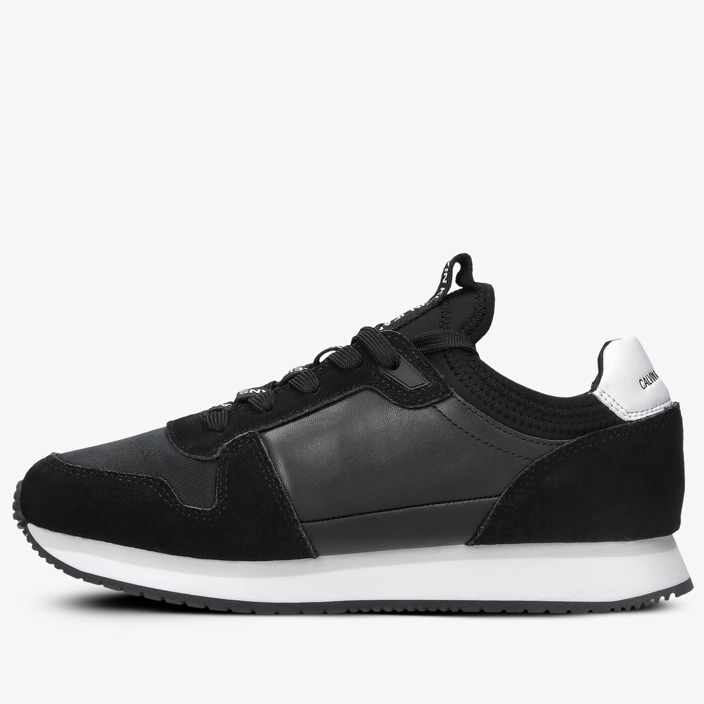 Damskie sneakersy (buty) CALVIN KLEIN RUNNER SOCK LACEUP NY-LTH yw0yw00075bds kolor czarny