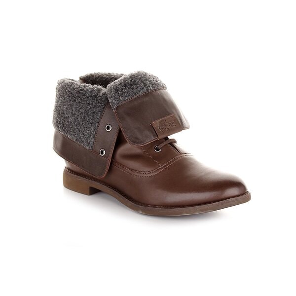 Damskie botki / sztyblety LACOSTE SERENAC 724clw0032176 kolor brązowy