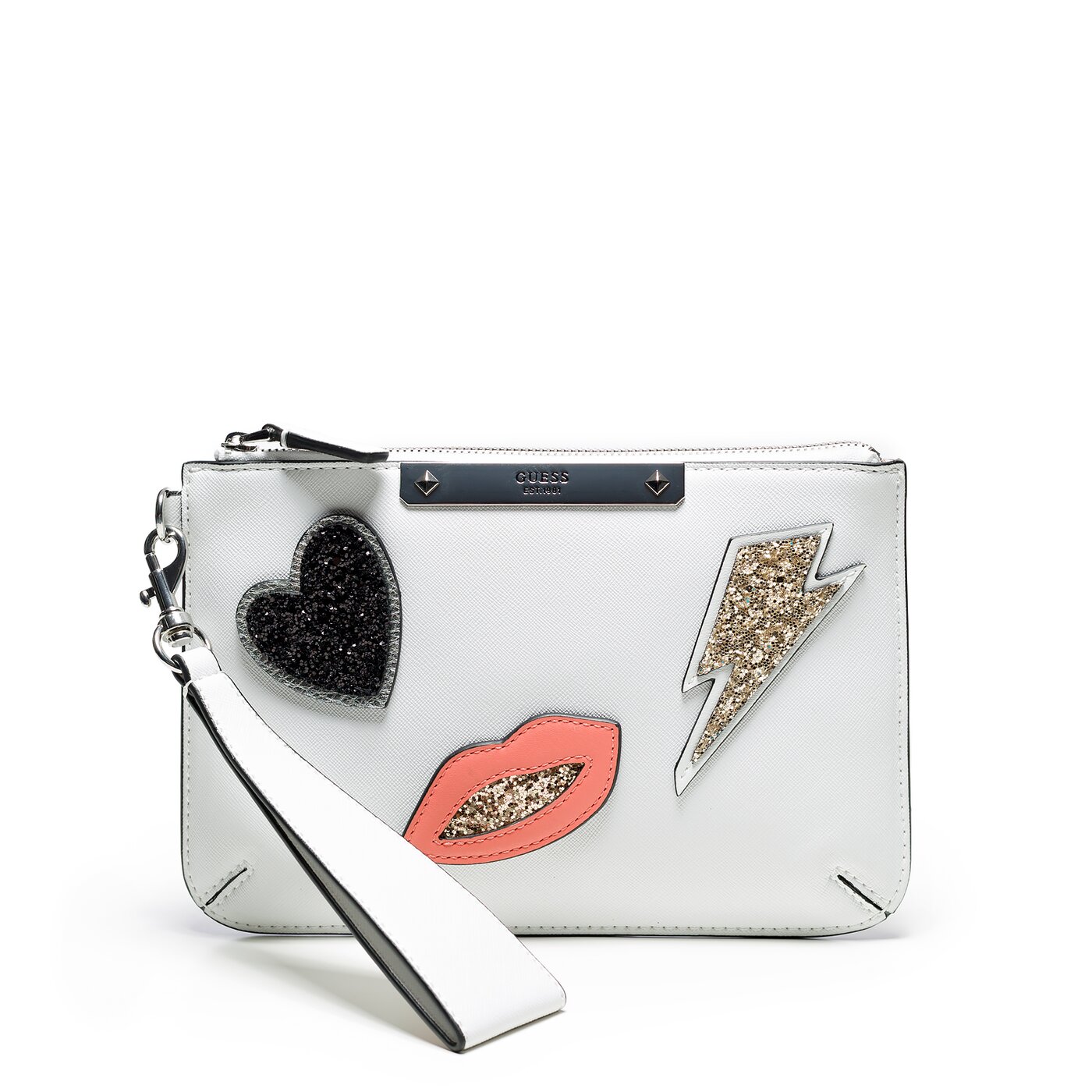 Damska torebka GUESS TOREBKA BRITTA MINI CLUTCH hwvp6693710whi kolor biały