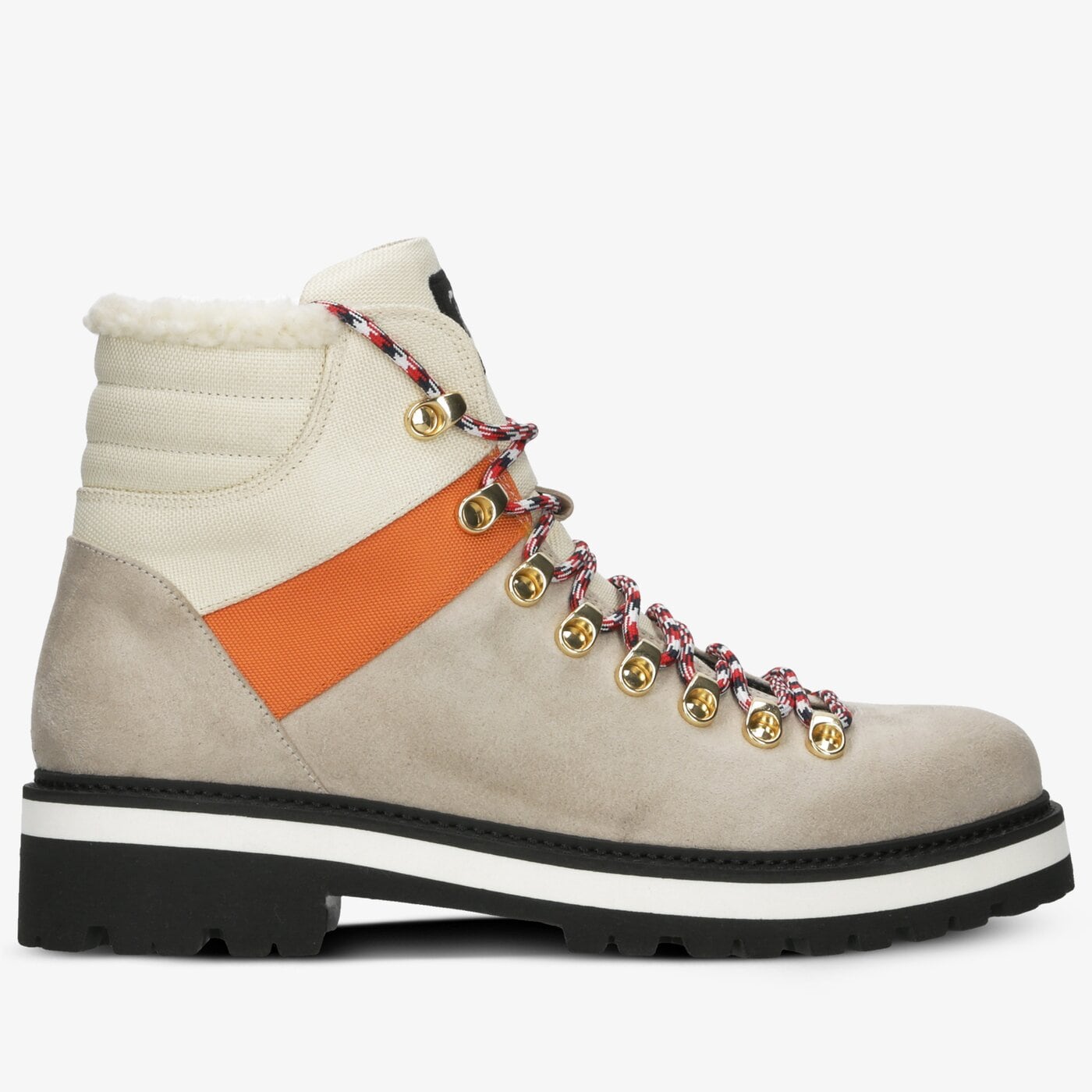 Męskie buty outdoor (trekkingowe) TOMMY HILFIGER LH EXPEDITION TRAIL BOOT fm0fm02526yae kolor czerwony