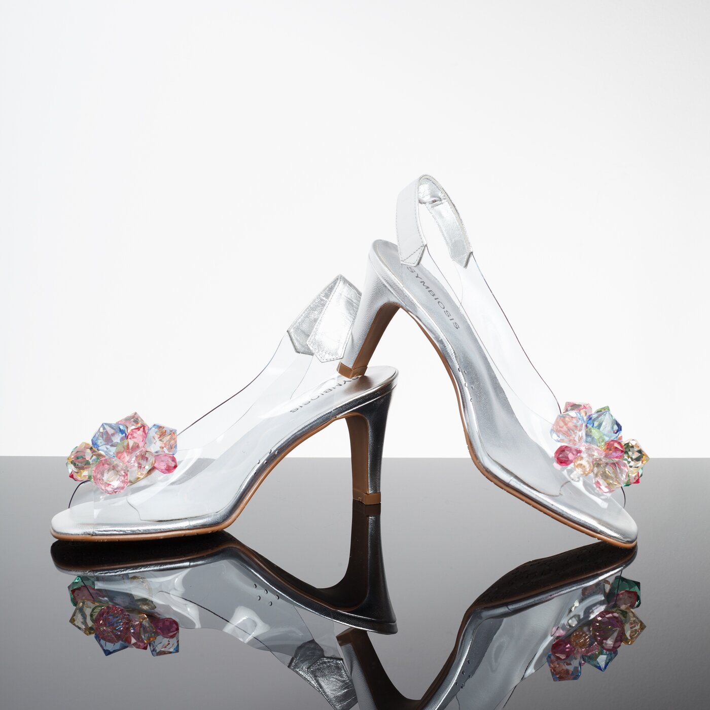 Damskie sandały SYMBIOSIS ARIA SANDALS  sywc1190011 kolor srebrny