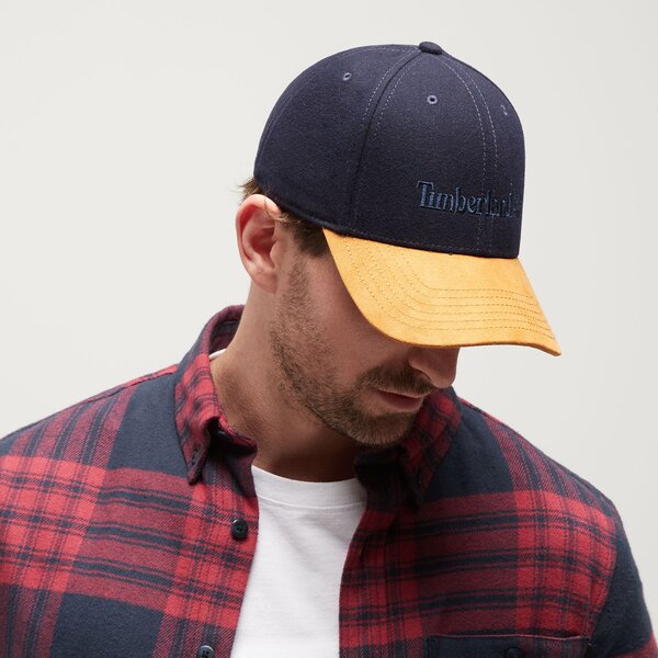 Damska czapka z daszkiem TIMBERLAND CZAPKA WOOL BB CAP tb0a1f594511 kolor granatowy