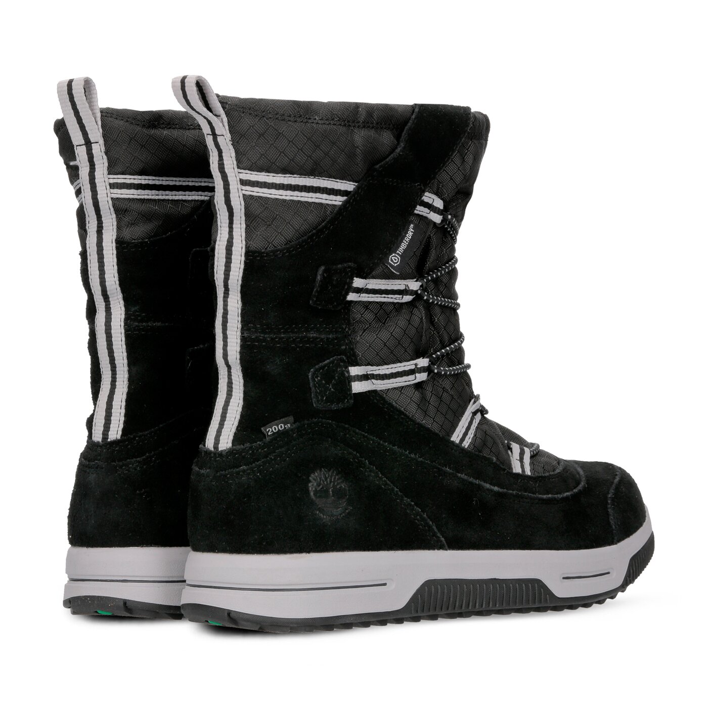 Dziecięce buty outdoor / trekkingowe TIMBERLAND SNOW STOMPER PULL ON WP a1uik kolor czarny