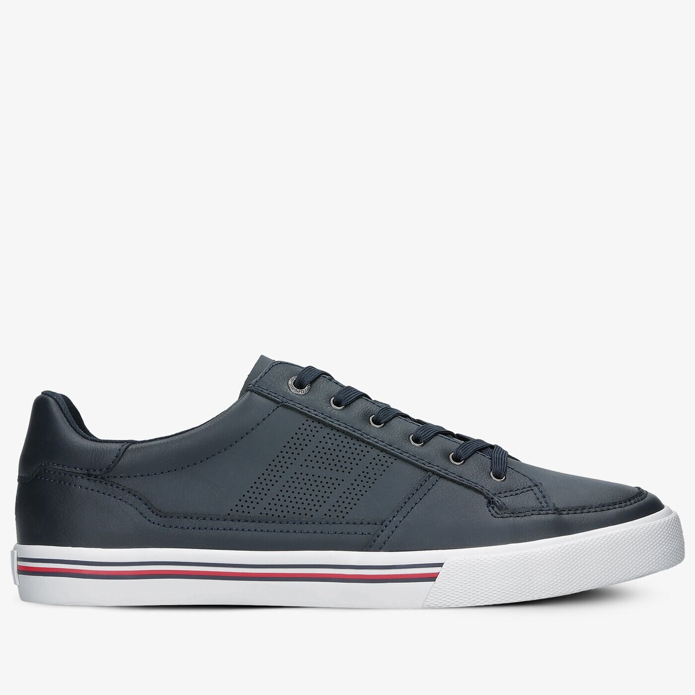 Męskie trampki TOMMY HILFIGER CORE CORPORATE LEATHER SNEAKER fm0fm03393dw5 kolor granatowy