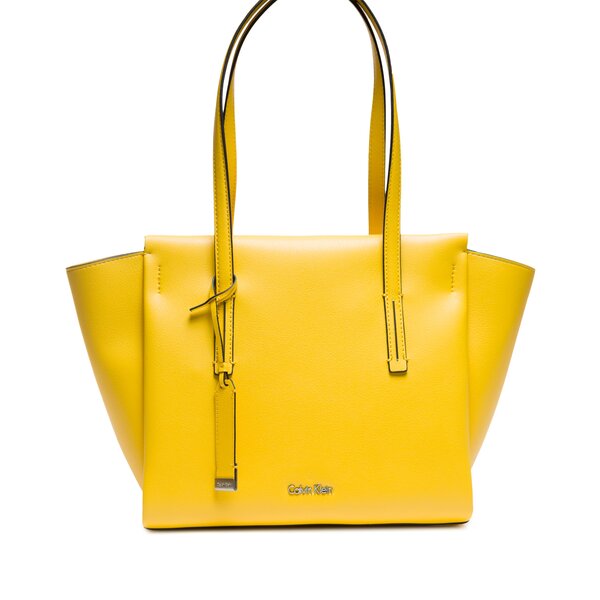 Damska torebka CALVIN KLEIN TORBA FRAME MEDIUM SHOPPER k60k603979703 kolor żółty