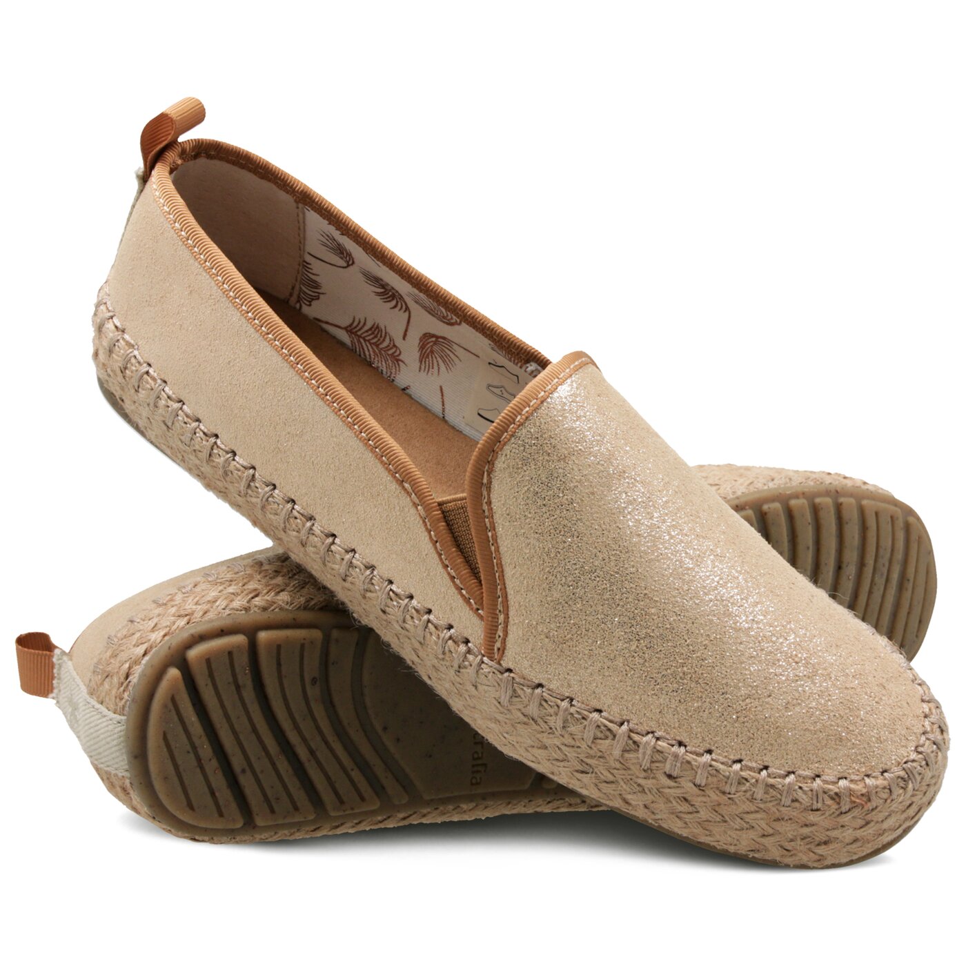 Damskie espadryle EMU GUM METALLIC w11964rosegold kolor złoty