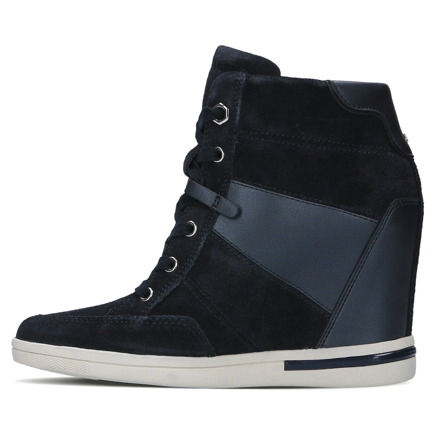 Damskie buty za kostkę TOMMY HILFIGER S1285EBILLE 19C fw56821696403 kolor granatowy