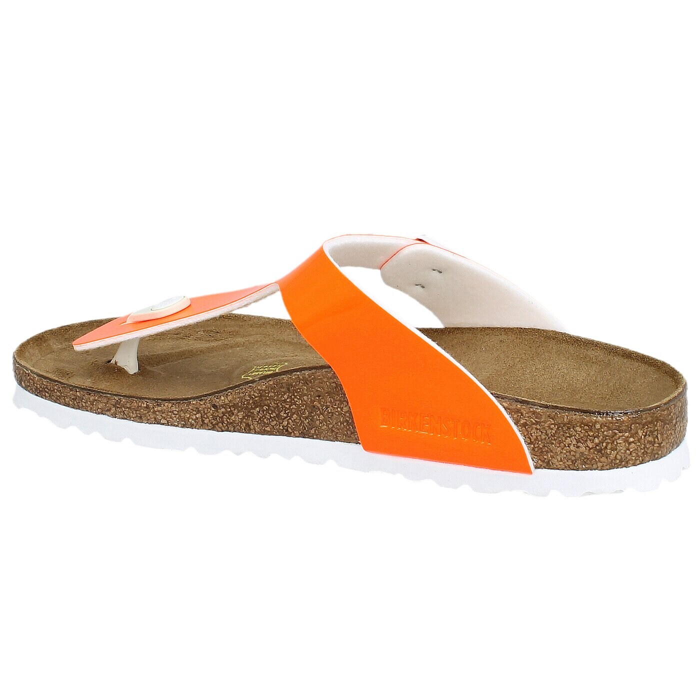 Damskie klapki BIRKENSTOCK GIZEH  847253 kolor pomarańczowy