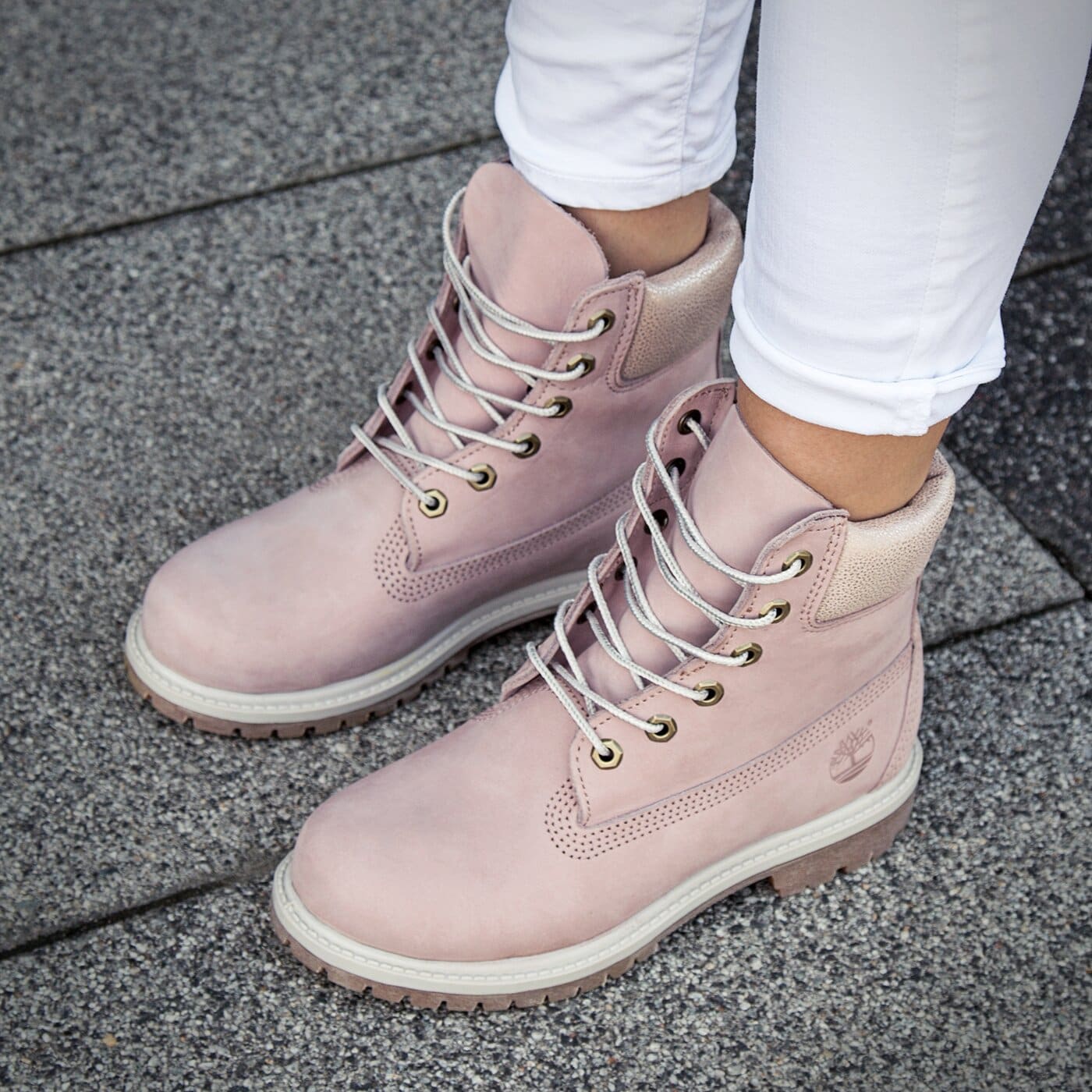 Damskie trapery TIMBERLAND PREMIUM 6 INCH BOOT - W  a196b kolor różowy