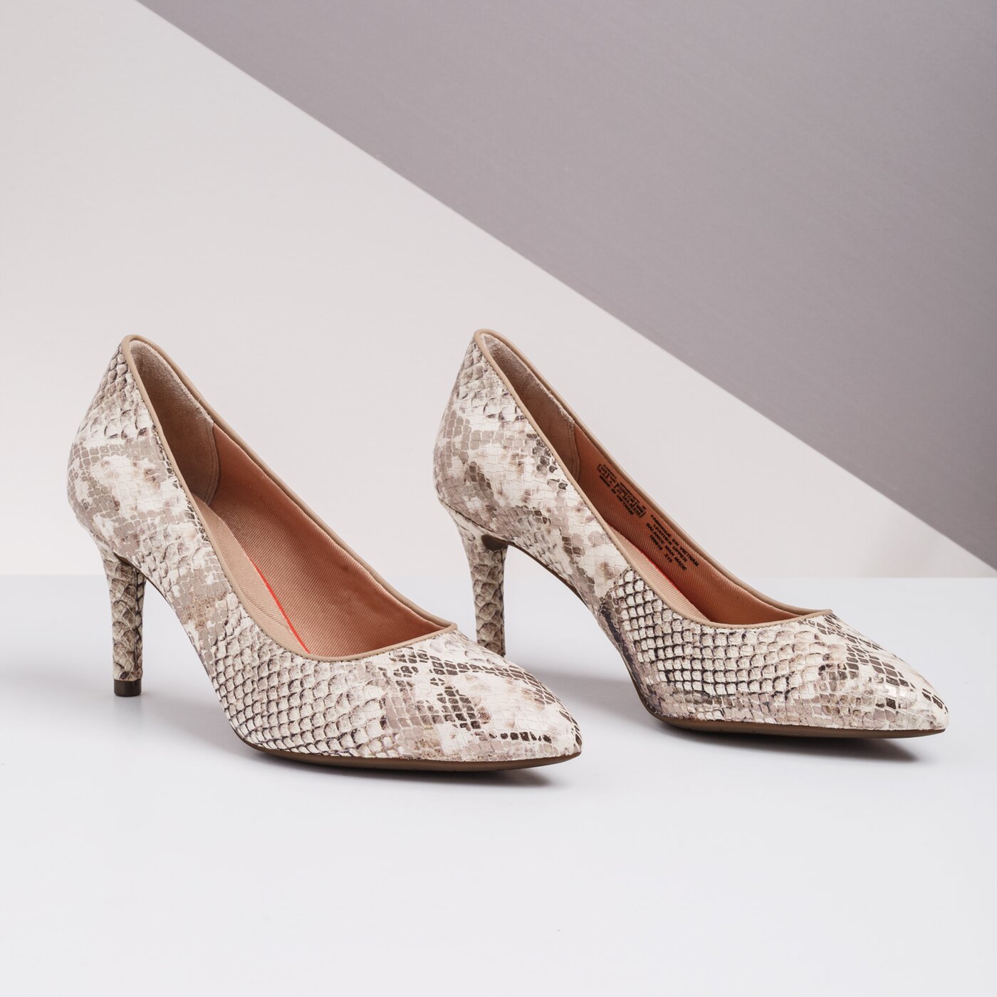 Damskie szpilki / czółenka ROCKPORT TM75MMPTH PLAIN PUMP  ci0451 kolor beżowy